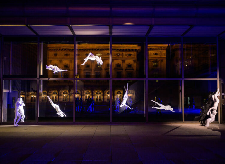 Moving Still - umělecká instalace. Foto: Serghei Gherciu.